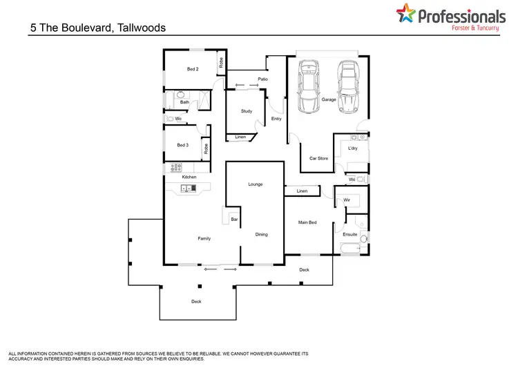 Floorplan of Homely house listing, 5 The Boulevard, Tallwoods Village NSW 2430