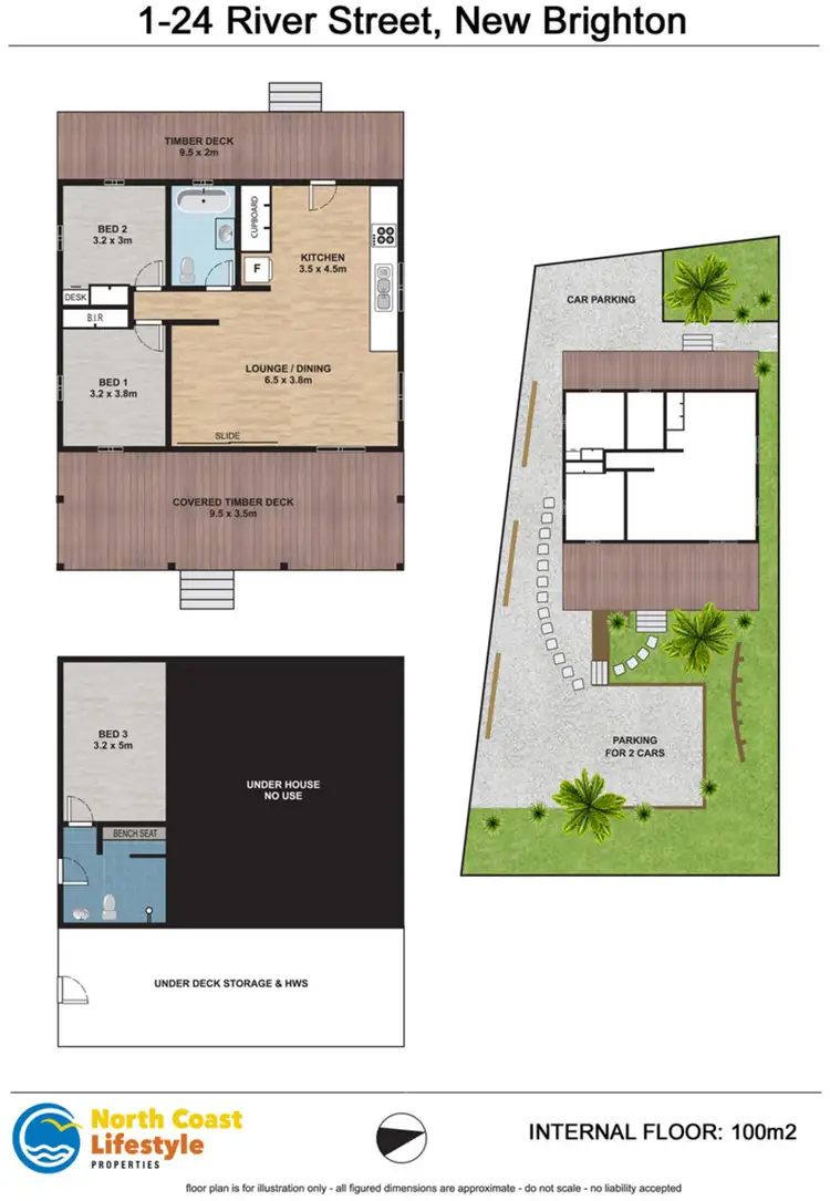 Floorplan of Homely house listing, 1/24 River Street, New Brighton NSW 2483