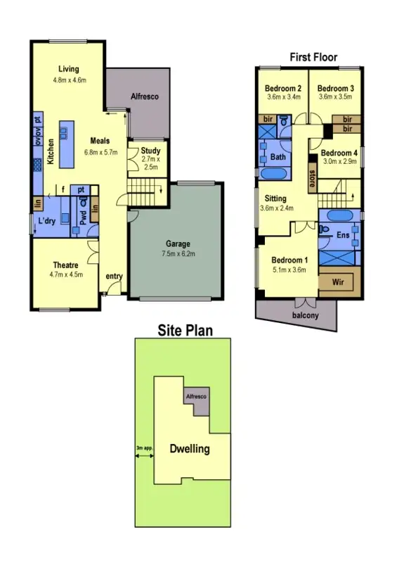 Floorplan of Homely house listing, 10 Ashbury Grove, Hillside VIC 3037