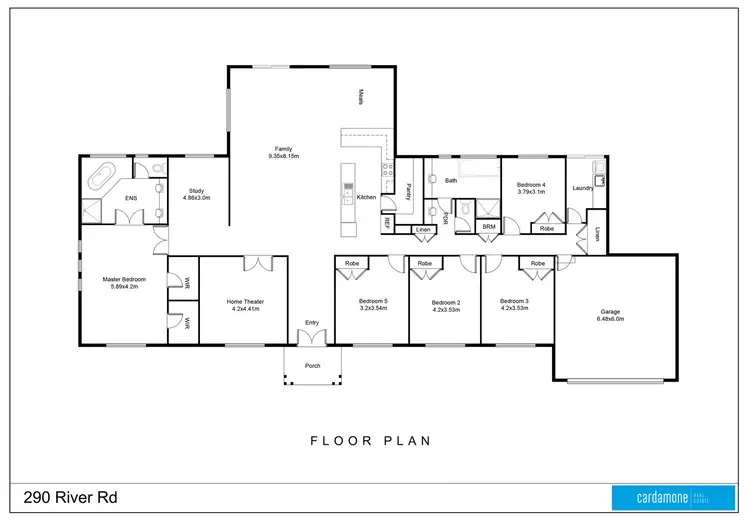 Floorplan of Homely rural property listing, 290 River Road, Kialla VIC 3631