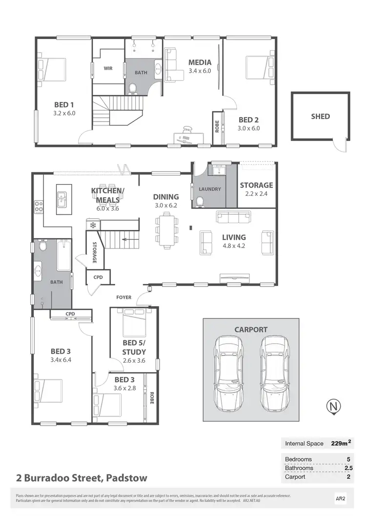 Floorplan of Homely house listing, 2 Burradoo Street, Padstow NSW 2211