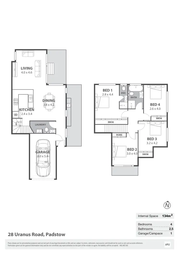 Floorplan of Homely semi-detached listing, 28 Uranus Road, Padstow NSW 2211