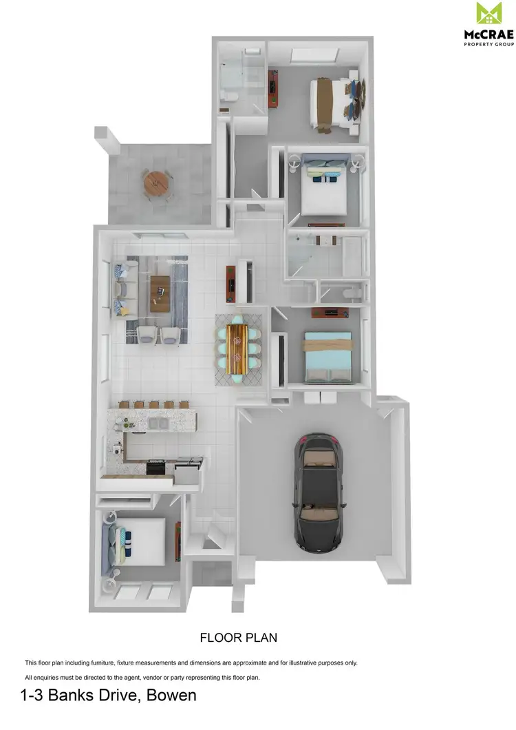 Floorplan of Homely house listing, 1-3 Banks Drive, Bowen QLD 4805