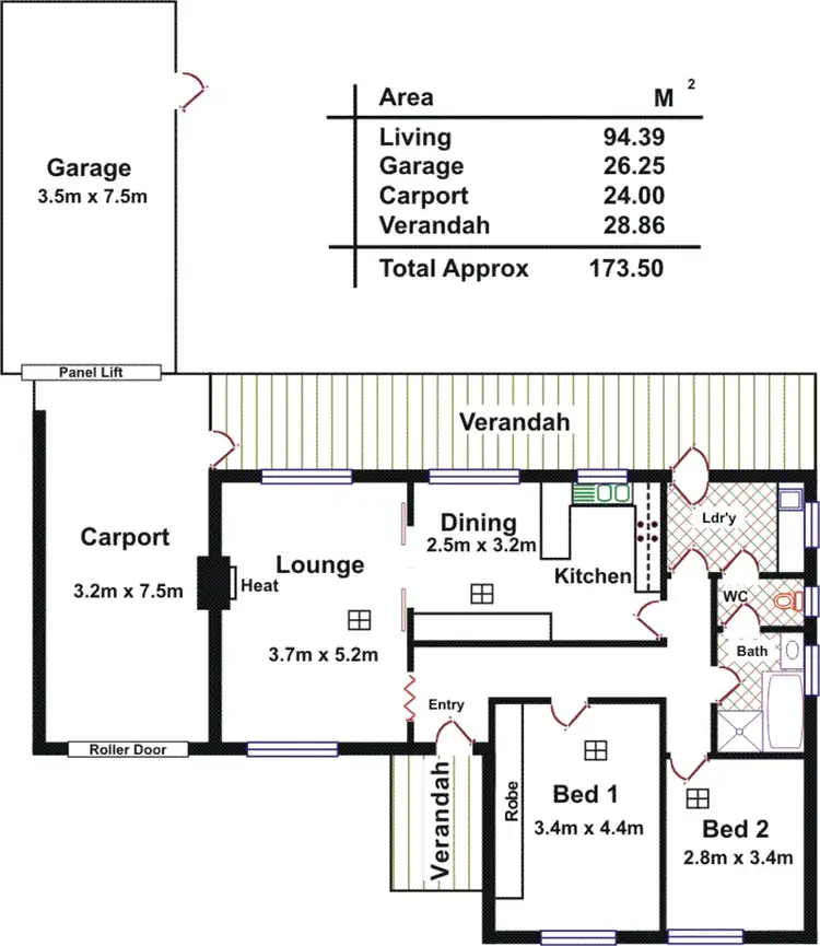 Floorplan of Homely house listing, 5 Electra Street, Netley SA 5037
