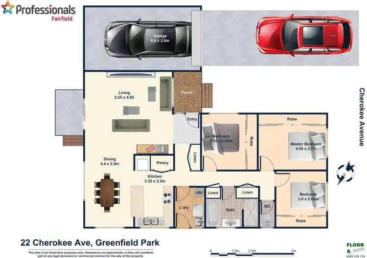 Floorplan of Homely house listing, 22 Cherokee Avenue, Greenfield Park NSW 2176