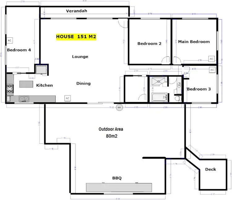Floorplan of Homely house listing, 1 Christensen Street, Bucasia QLD 4750
