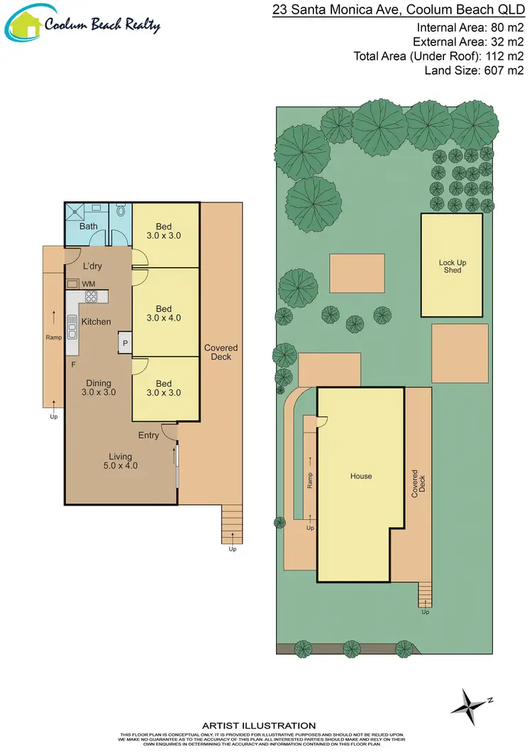 Floorplan of Homely house listing, 23 Santa Monica Avenue, Coolum Beach QLD 4573