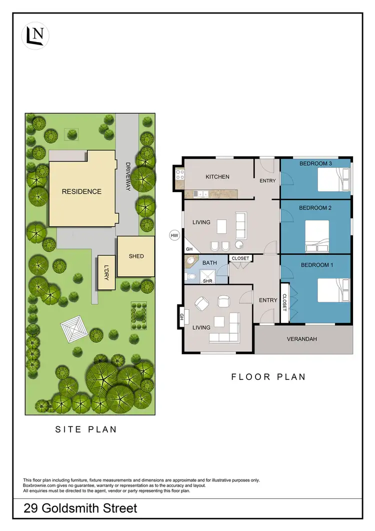 Floorplan of Homely house listing, 29 Goldsmith Street, Maryborough VIC 3465