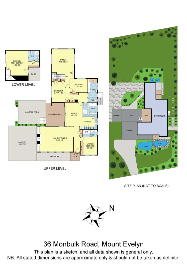 Floorplan of Homely house listing, 36 Monbulk Road, Mount Evelyn VIC 3796
