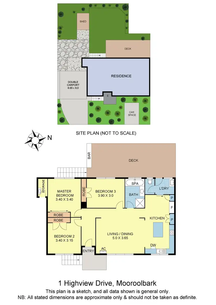 Floorplan of Homely house listing, 1 Highview Drive, Mooroolbark VIC 3138