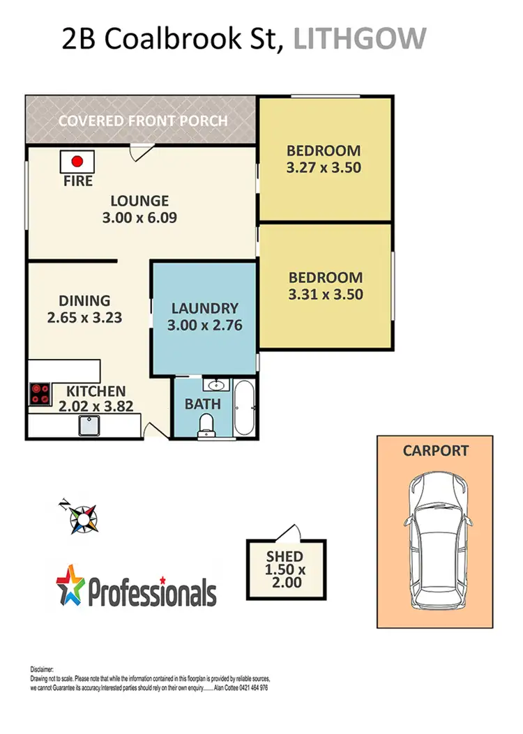 Floorplan of Homely house listing, 2B Coalbrook Street, Lithgow NSW 2790