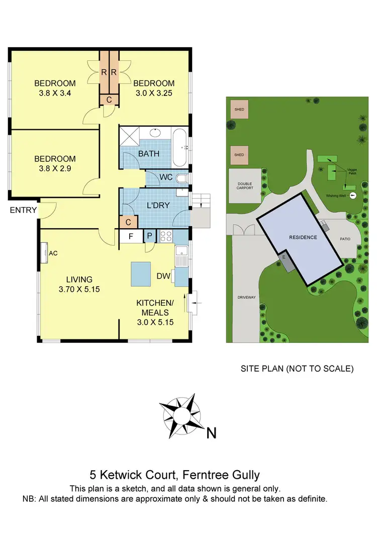 Floorplan of Homely house listing, 5 Ketwick Court, Ferntree Gully VIC 3156