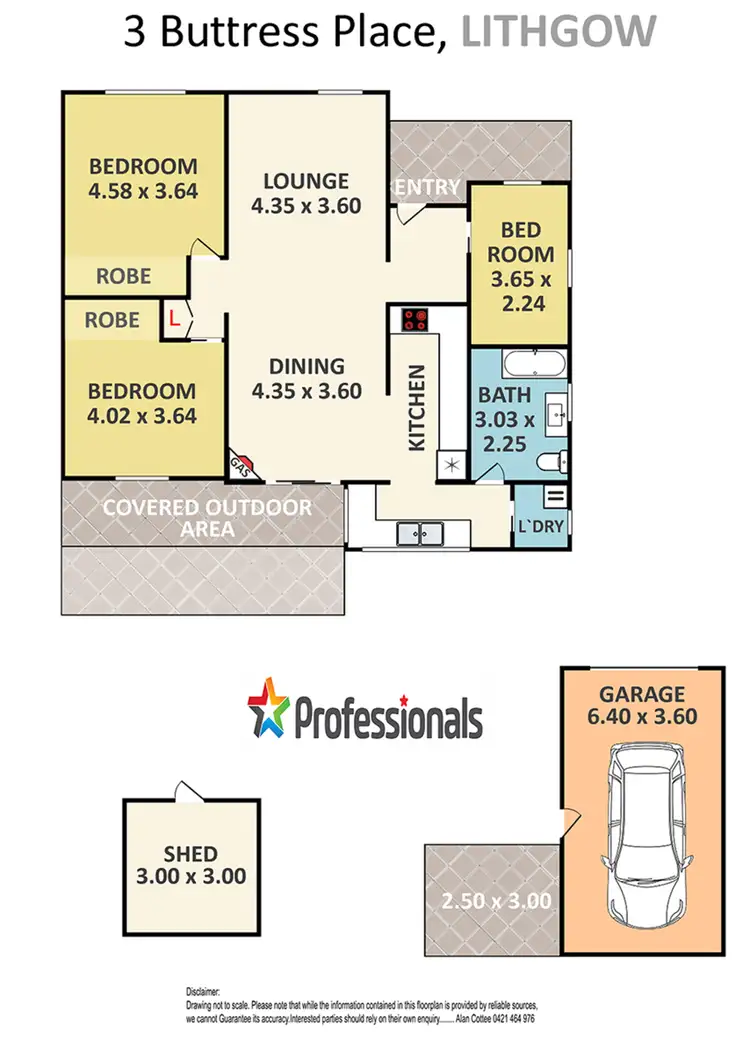 Floorplan of Homely house listing, 3 Buttress Place, Lithgow NSW 2790