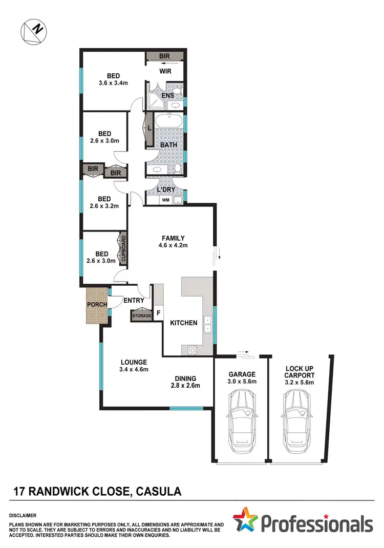 Floorplan of Homely house listing, 17 Randwick Close, Casula NSW 2170