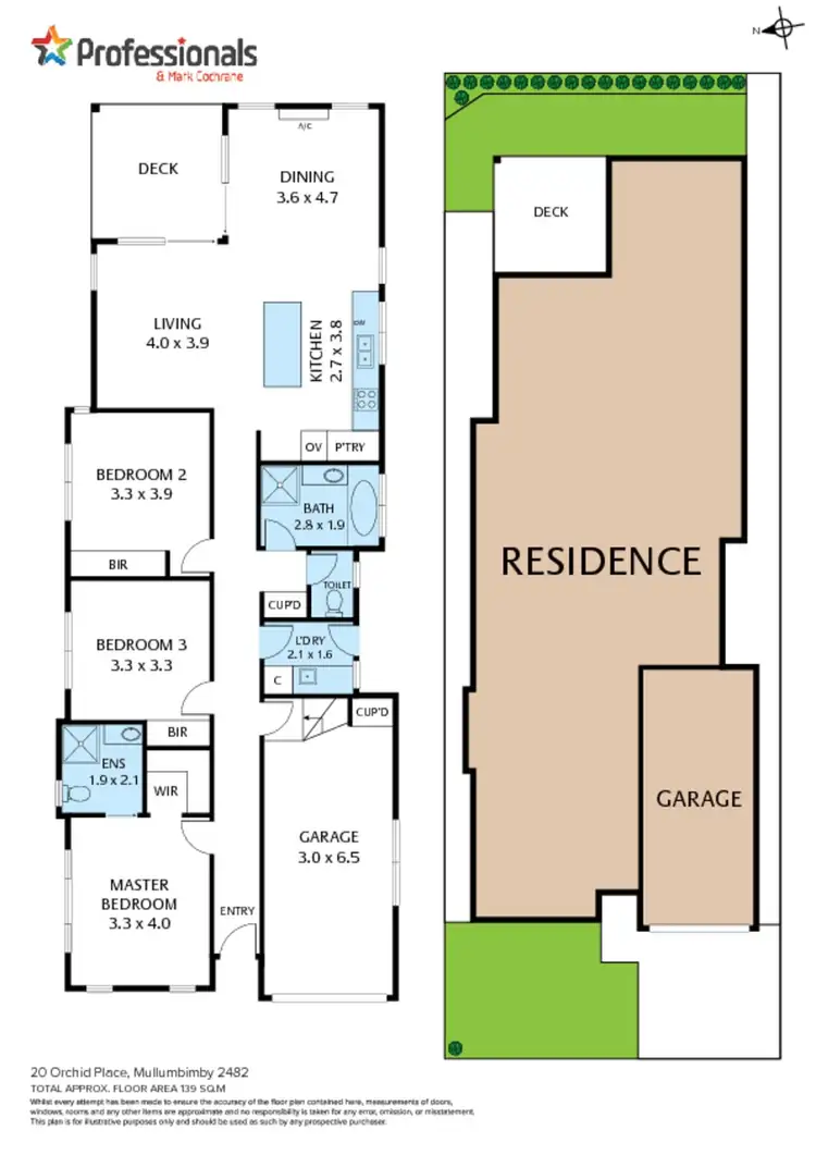 Floorplan of Homely house listing, 20 Orchid Place, Mullumbimby NSW 2482