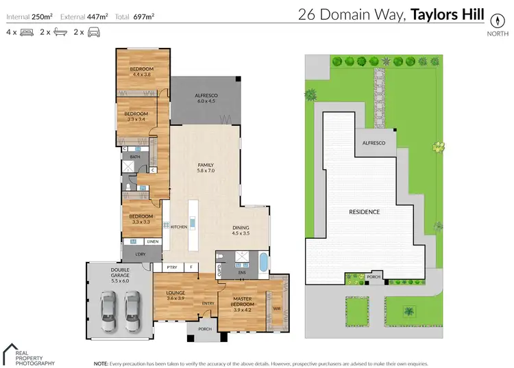Floorplan of Homely house listing, 26 Domain Way, Taylors Hill VIC 3037