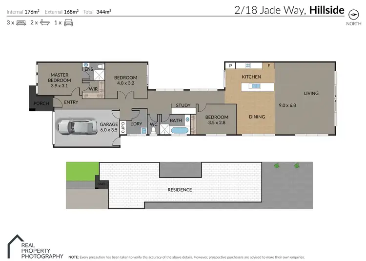 Floorplan of Homely house listing, 2/18 Jade Way, Hillside VIC 3037