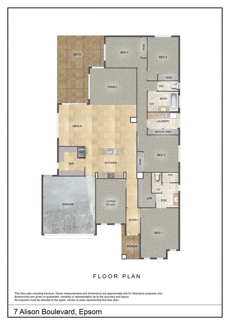 Floorplan of Homely house listing, 7 Alison Boulevard, Epsom VIC 3551