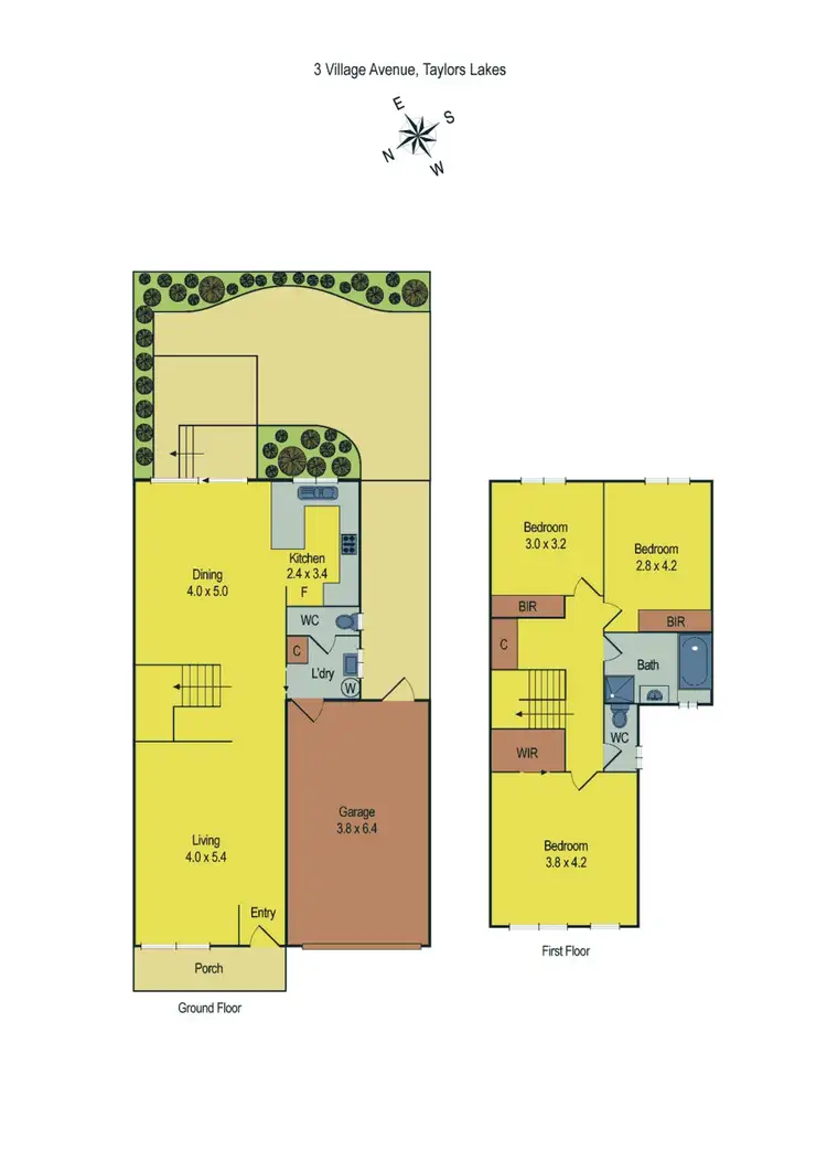 Floorplan of Homely house listing, 3 Village Avenue, Taylors Lakes VIC 3038