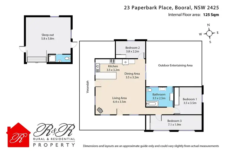 Floorplan of Homely rural property listing, 23 Paperbark Place, Booral NSW 2425