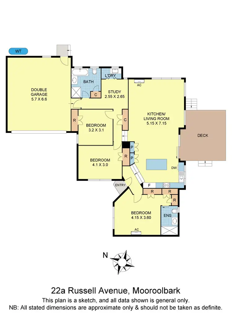 Floorplan of Homely house listing, 22a Russell Avenue, Mooroolbark VIC 3138