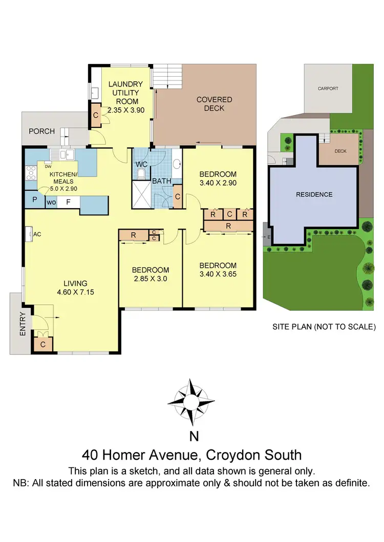 Floorplan of Homely house listing, 40 Homer Avenue, Croydon South VIC 3136