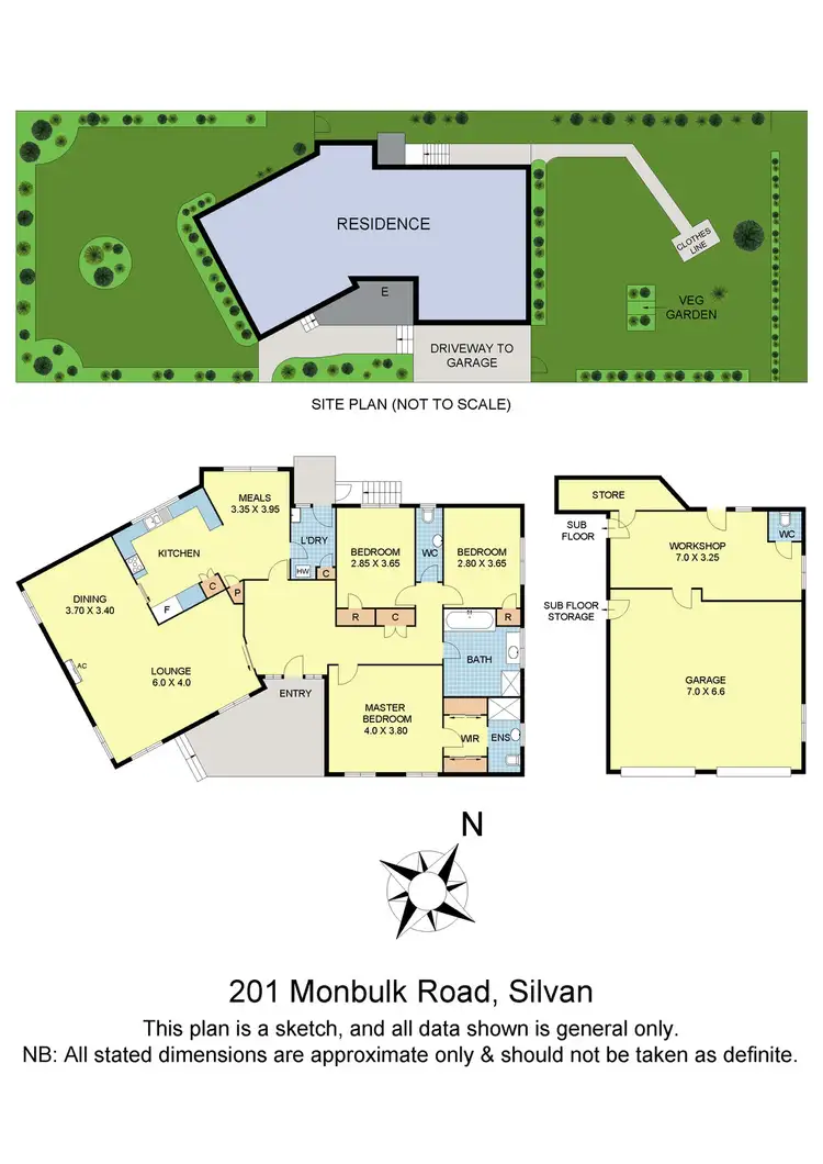 Floorplan of Homely house listing, 201 Monbulk Road, Silvan VIC 3795