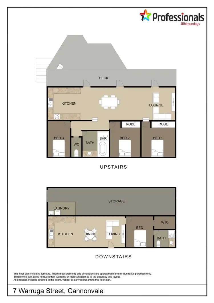 Floorplan of Homely house listing, 7 Warruga Street, Cannonvale QLD 4802
