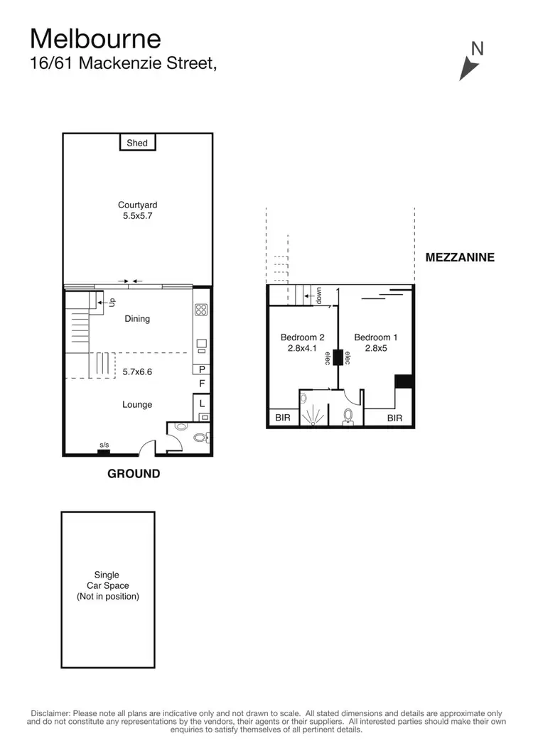 Floorplan of Homely apartment listing, 16/61 MacKenzie Street, Melbourne VIC 3000