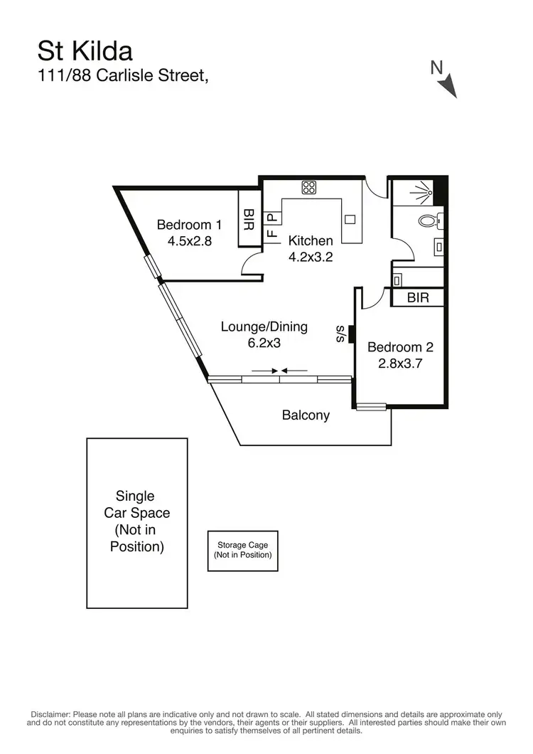 Floorplan of Homely apartment listing, 111/88 Carlisle Street, St Kilda VIC 3182