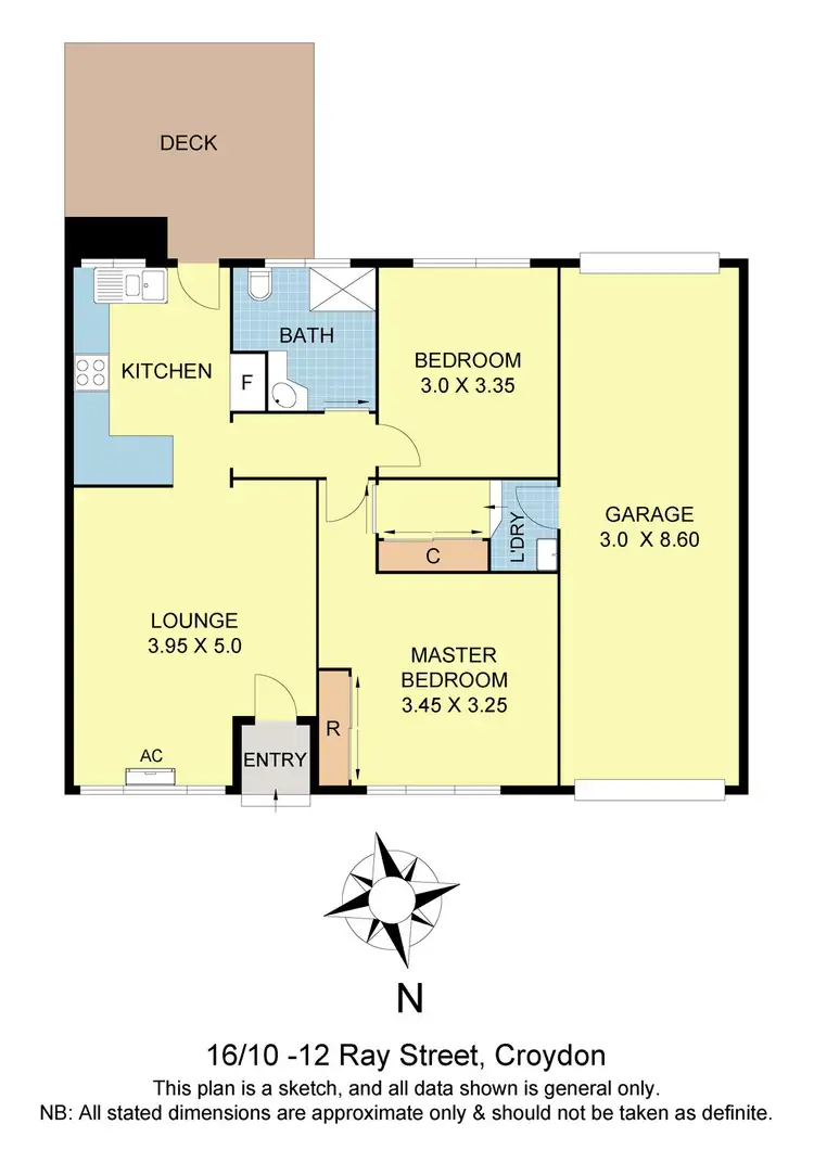 Floorplan of Homely unit listing, 16/10-12 Ray Street, Croydon VIC 3136