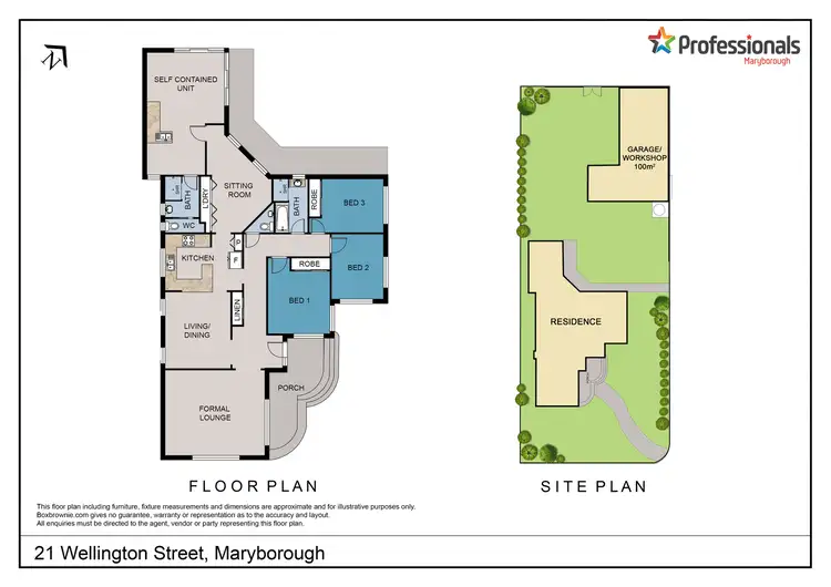 Floorplan of Homely house listing, 21 Wellington Street, Maryborough VIC 3465