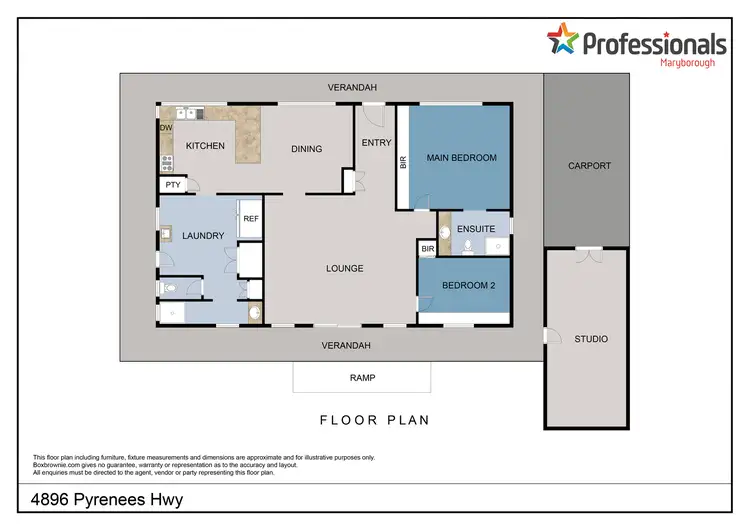 Floorplan of Homely house listing, 4896 Pyrenees Highway, Maryborough VIC 3465