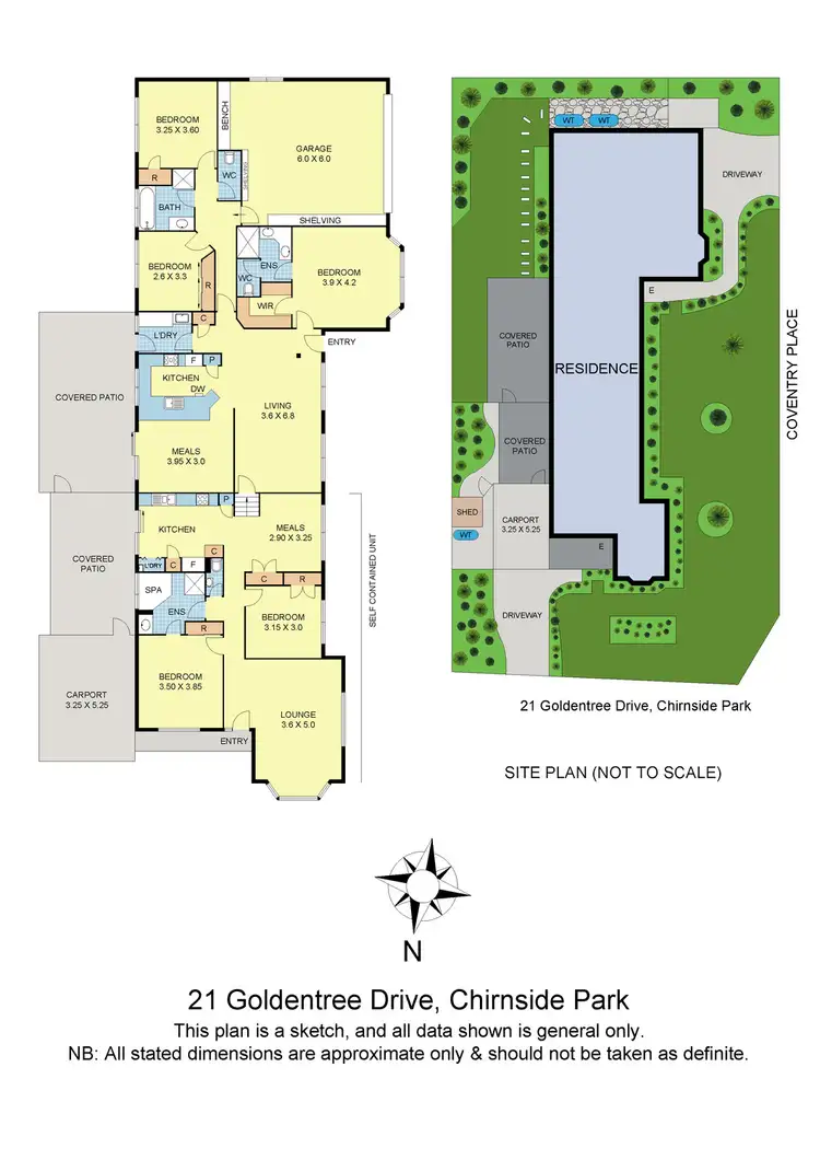 Floorplan of Homely house listing, 21 Goldentree Drive, Chirnside Park VIC 3116