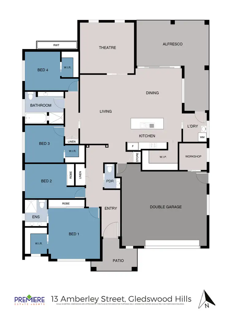 Floorplan of Homely house listing, 13 Amberley Street, Gledswood Hills NSW 2557