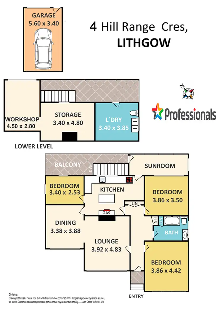 Floorplan of Homely house listing, 4 Hill Range Crescent, Lithgow NSW 2790