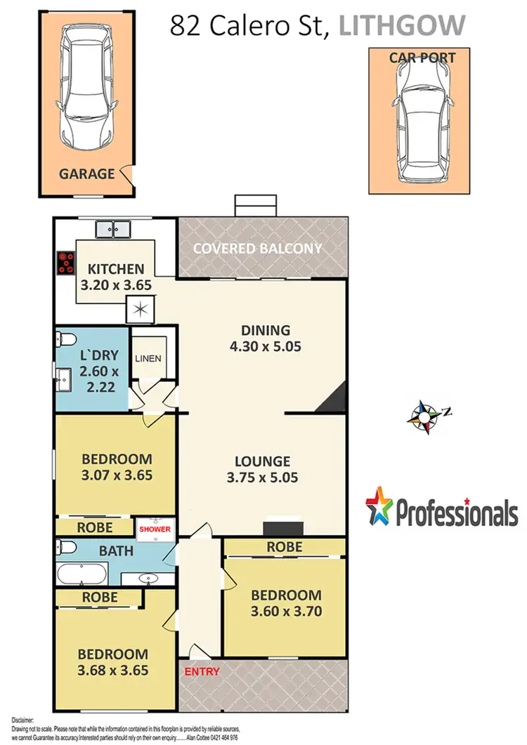 Floorplan of Homely house listing, 82 Calero Street, Lithgow NSW 2790