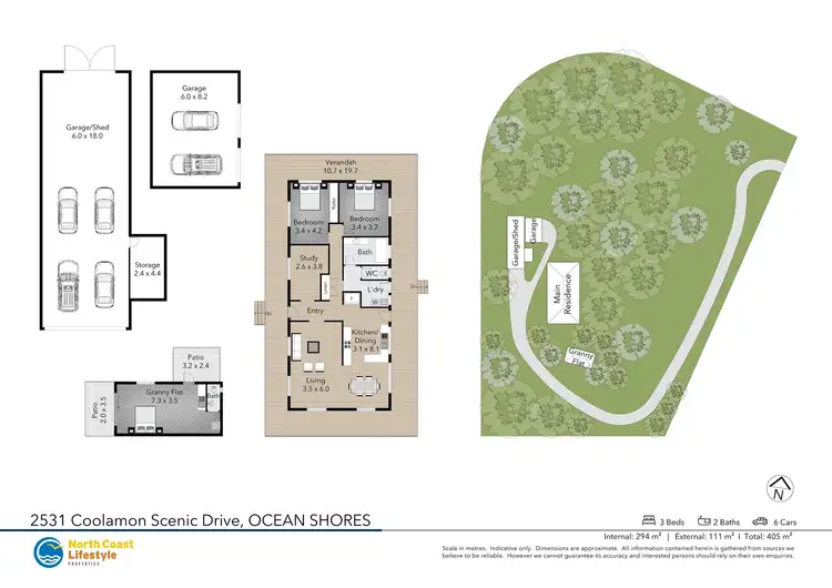 Floorplan of Homely rural property listing, 2531 Coolamon Scenic Drive, Ocean Shores NSW 2483