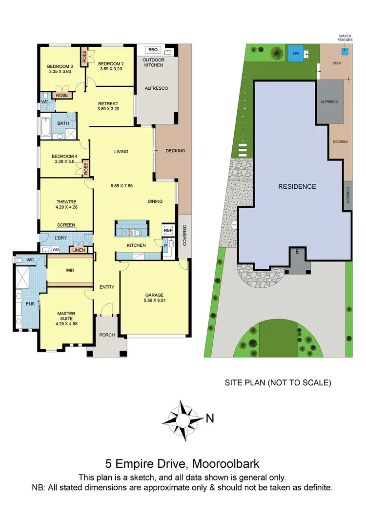Floorplan of Homely house listing, 5 Empire Drive, Mooroolbark VIC 3138