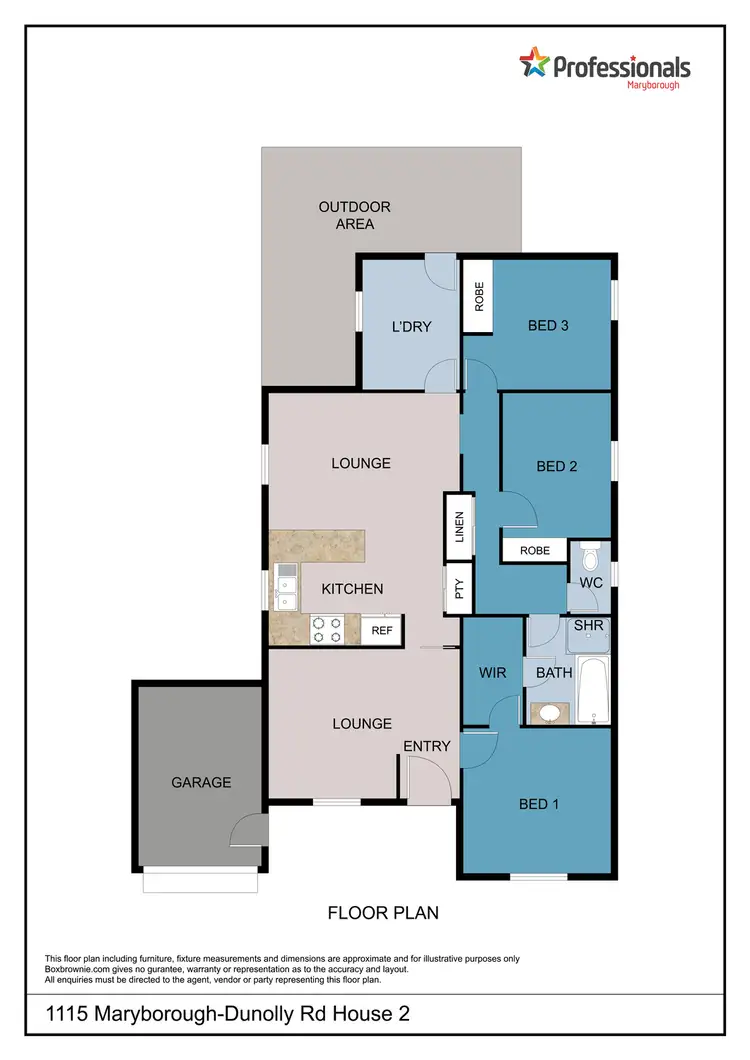 Floorplan of Homely house listing, 1115 Maryborough-Dunolly Road, Bet Bet VIC 3472