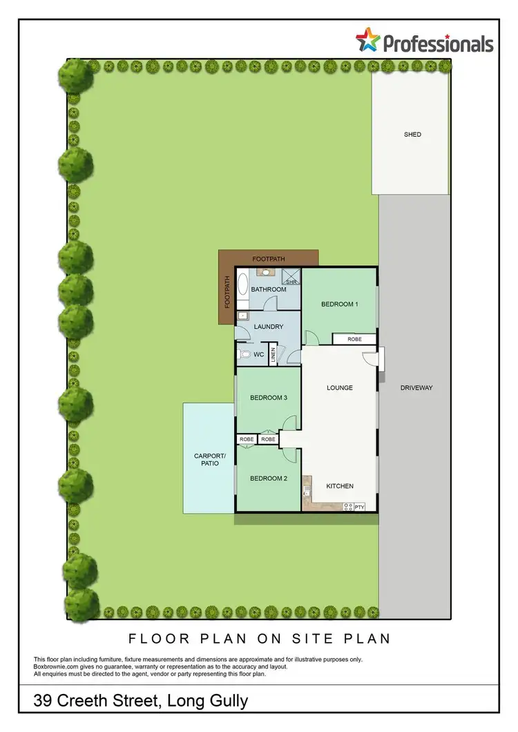 Floorplan of Homely house listing, 39 Creeth Street, Long Gully VIC 3550