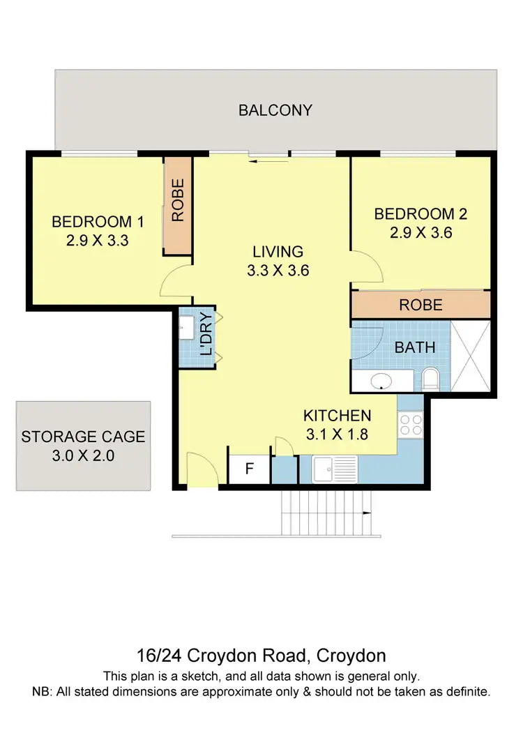 Floorplan of Homely apartment listing, 16/24 Croydon Road, Croydon VIC 3136