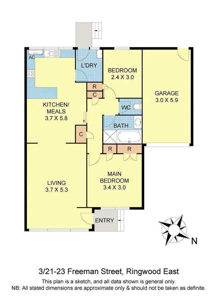 Floorplan of Homely unit listing, 3/21-23 Freeman Street, Ringwood East VIC 3135