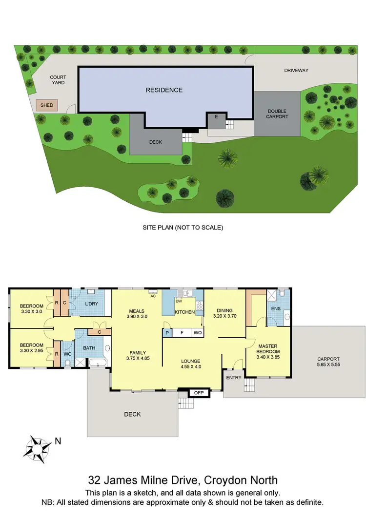 Floorplan of Homely house listing, 32 James Milne Drive, Croydon North VIC 3136