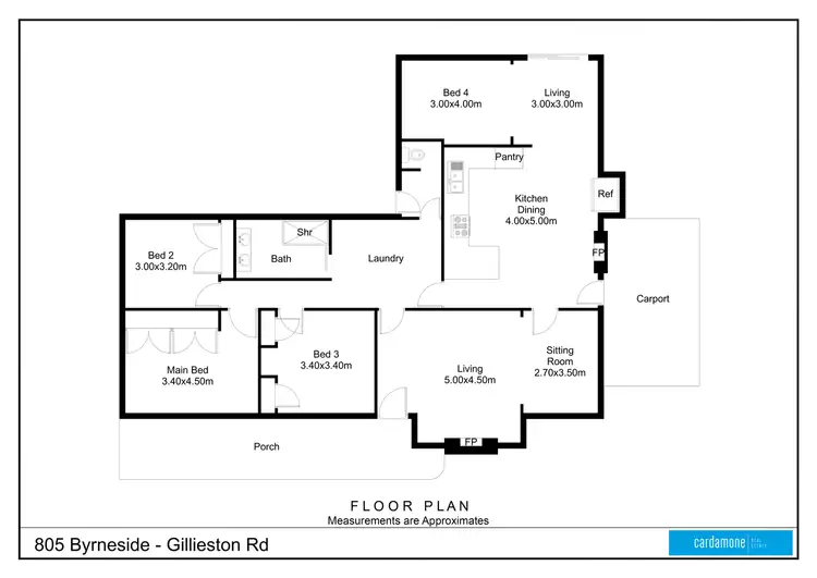 Floorplan of Homely house listing, 805 Byrneside-Gillieston Road, Merrigum VIC 3618