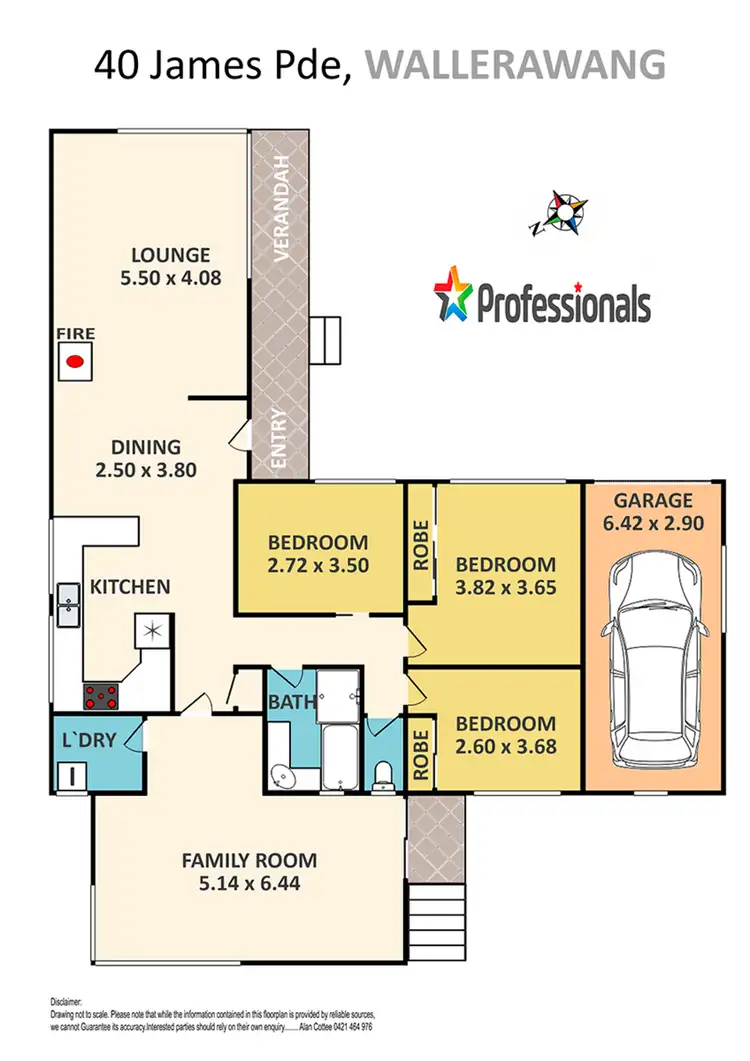 Floorplan of Homely house listing, 40 James Parade, Wallerawang NSW 2845