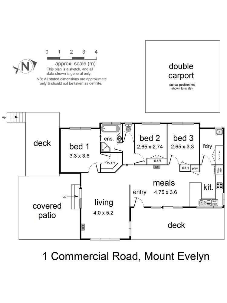 Floorplan of Homely house listing, 1 Commercial Road, Mount Evelyn VIC 3796