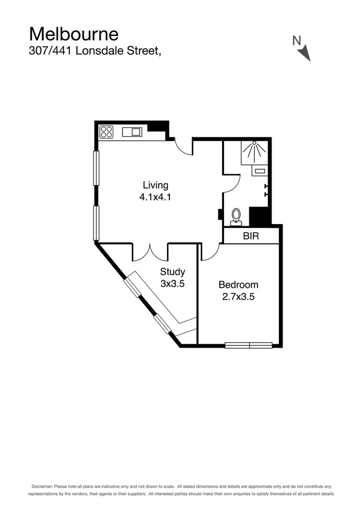 Floorplan of Homely apartment listing, 441 Lonsdale Street, Melbourne VIC 3000