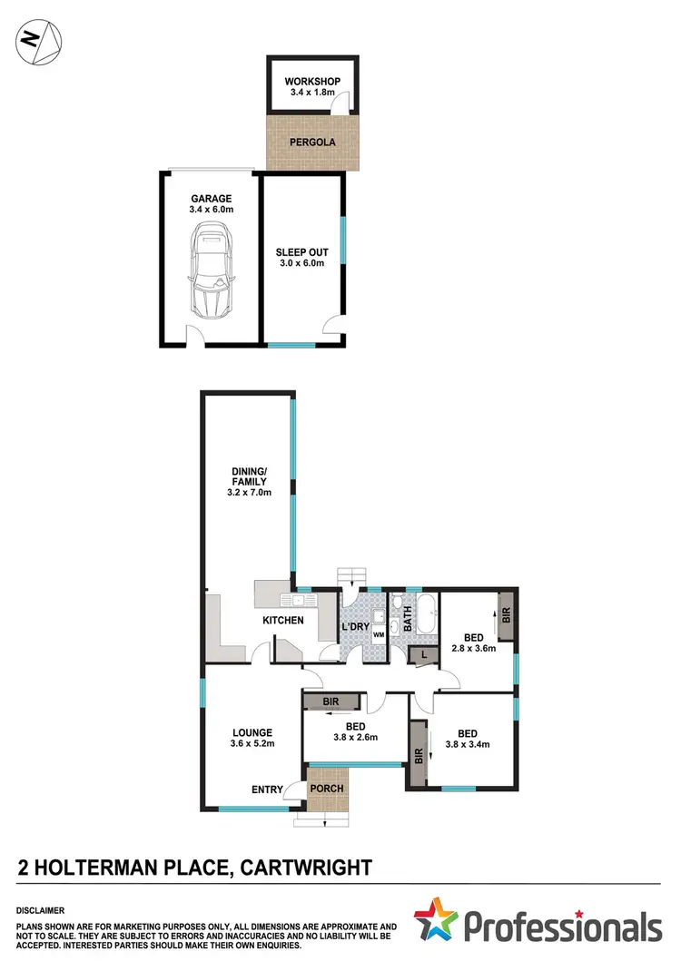 Floorplan of Homely house listing, 2 Holterman Place, Cartwright NSW 2168