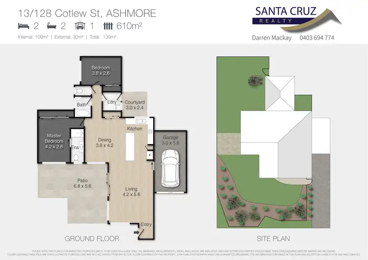 Floorplan of Homely villa listing, 13/128 Cotlew Street, Ashmore QLD 4214
